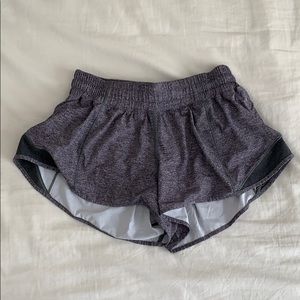 Grey hotty hot lululemon shorts size 2!